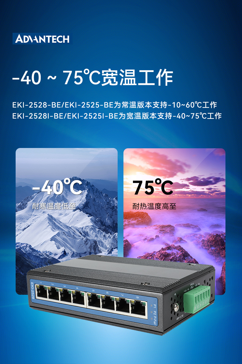 研华宽温网口交换机,提供广播风暴保护,EKI-2528-BE.jpg 研华宽温网口交换机,提供广播风暴保护,EKI-2528-BE.jpg