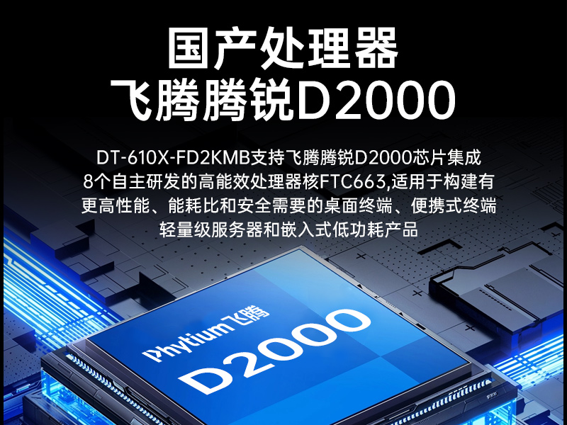 PA视讯国产工控主机,飞腾d2000工控机品牌,DT-610X-FD2KMB